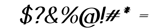 Galavin-BoldItalic Font OTHER CHARS