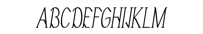 Galavin-CondensedItalic Font UPPERCASE
