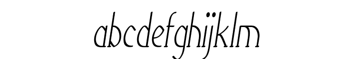 Galavin-CondensedItalic Font LOWERCASE