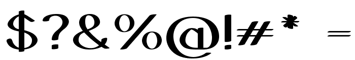 Galavin-ExpandedBold Font OTHER CHARS