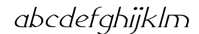 Galavin-ExpandedItalic Font LOWERCASE