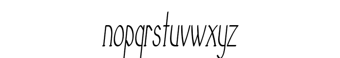 Galavin-ExtracondensedItalic Font LOWERCASE