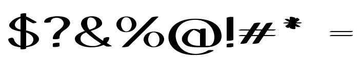 Galavin-ExtraexpandedBold Font OTHER CHARS