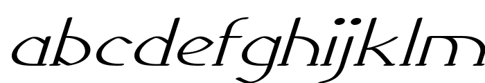 Galavin-ExtraexpandedItalic Font LOWERCASE