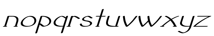 Galavin-ExtraexpandedItalic Font LOWERCASE