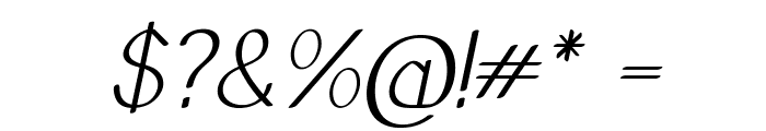 Galavin-Italic Font OTHER CHARS