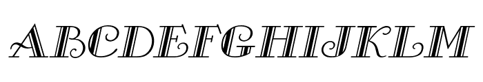 Gallery Italic Font UPPERCASE