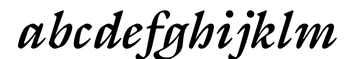 GalliardStd-BoldItalic Font LOWERCASE