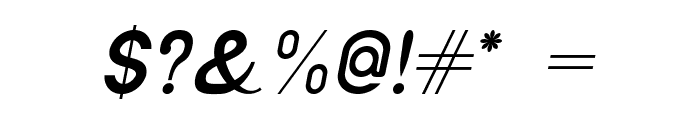 Gamadyne-Italic Font OTHER CHARS