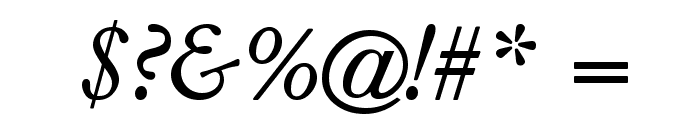 GaramondItalic Font OTHER CHARS