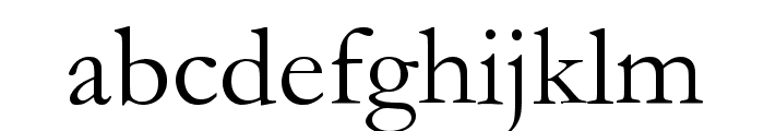 Garamond Font LOWERCASE