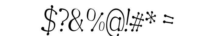 Garandrun-CondensedItalic Font OTHER CHARS