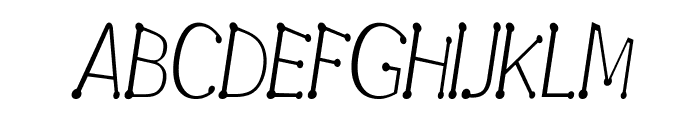 Garandrun-CondensedItalic Font UPPERCASE