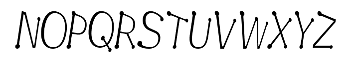 Garandrun-CondensedItalic Font UPPERCASE