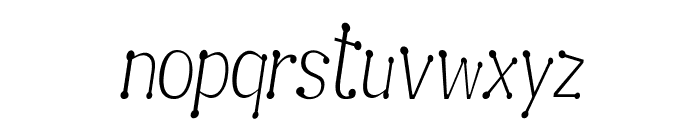 Garandrun-CondensedItalic Font LOWERCASE