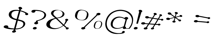 Garandrun-ExpandedItalic Font OTHER CHARS