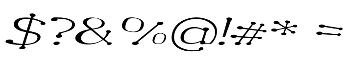 Garandrun-ExtraexpandedItalic Font OTHER CHARS
