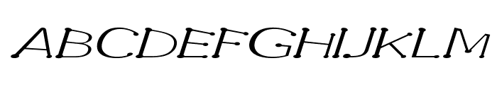 Garandrun-ExtraexpandedItalic Font UPPERCASE