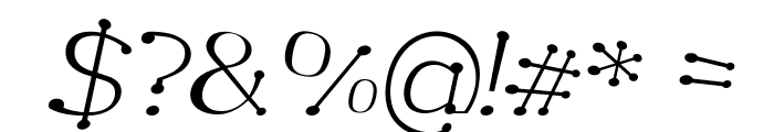 Garandrun-Italic Font OTHER CHARS