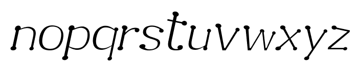 Garandrun-Italic Font LOWERCASE