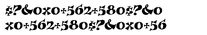 Garash Script Font OTHER CHARS