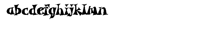Garash Script Font LOWERCASE