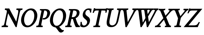 Garrick Condensed Bold Italic Font UPPERCASE