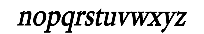 Garrick Condensed Bold Italic Font LOWERCASE