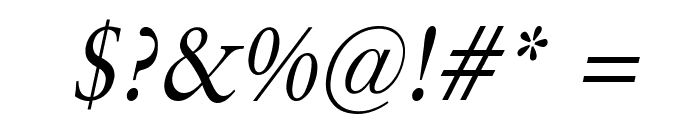 Garrick Condensed Italic Font OTHER CHARS