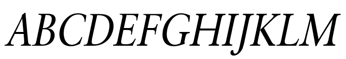 Garrick Condensed Italic Font UPPERCASE