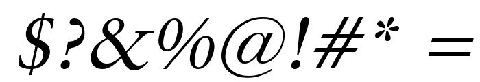 Garrick Italic Font OTHER CHARS