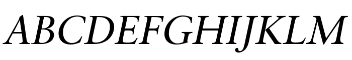 Garrick Italic Font UPPERCASE