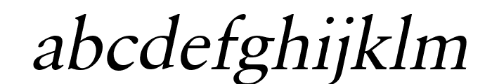 Garrick Italic Font LOWERCASE