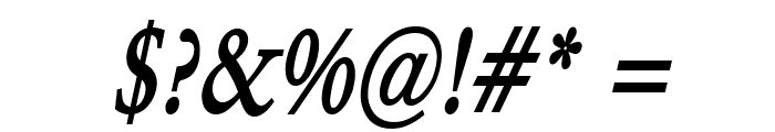 Garrick Thin Bold Italic Font OTHER CHARS