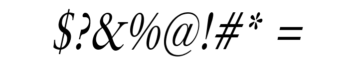 Garrick Thin Italic Font OTHER CHARS