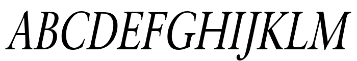 Garrick Thin Italic Font UPPERCASE