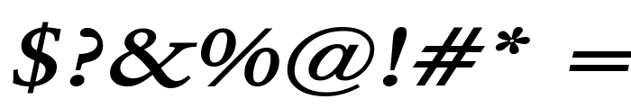 Garrick Wide BoldItalic Font OTHER CHARS