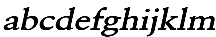 Garrick Wide BoldItalic Font LOWERCASE