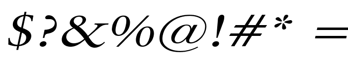 Garrick Wide Italic Font OTHER CHARS