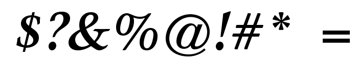 GarthGraphicStd-BoldItalic Font OTHER CHARS