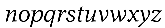 GarthGraphicStd-Italic Font LOWERCASE