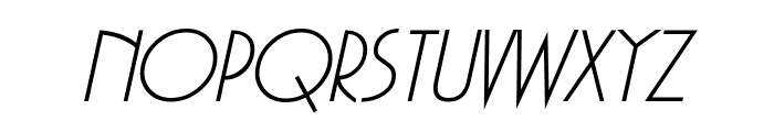 Gaston BoldItalic Font UPPERCASE