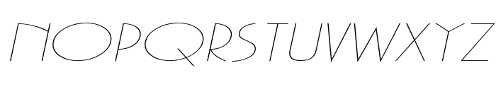 Gaston Extended Italic Font UPPERCASE