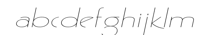 Gaston Extended Italic Font LOWERCASE
