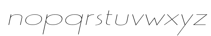 Gaston Extended Italic Font LOWERCASE