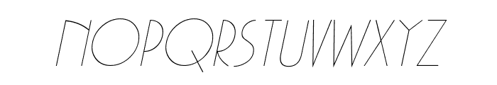 Gaston Italic Font UPPERCASE