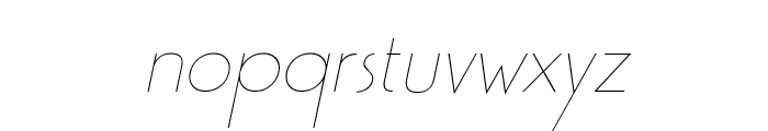 Gaston Italic Font LOWERCASE