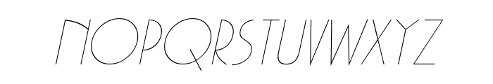 Gaston Wide Italic Font UPPERCASE
