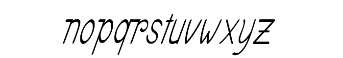Gavol-CondensedItalic Font LOWERCASE