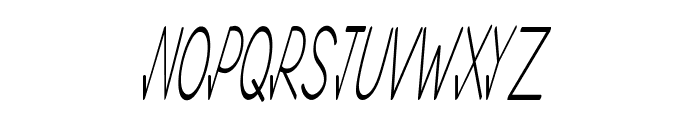 Gavol-ExtracondensedItalic Font UPPERCASE
